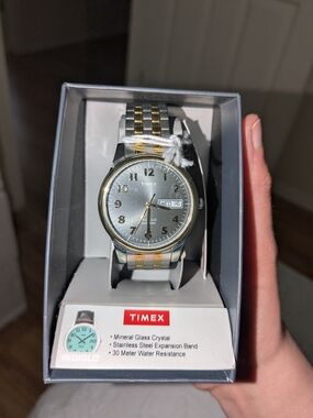 NWT! Timex Men's Two-Tone Dress
Expansion Watch (T26481)